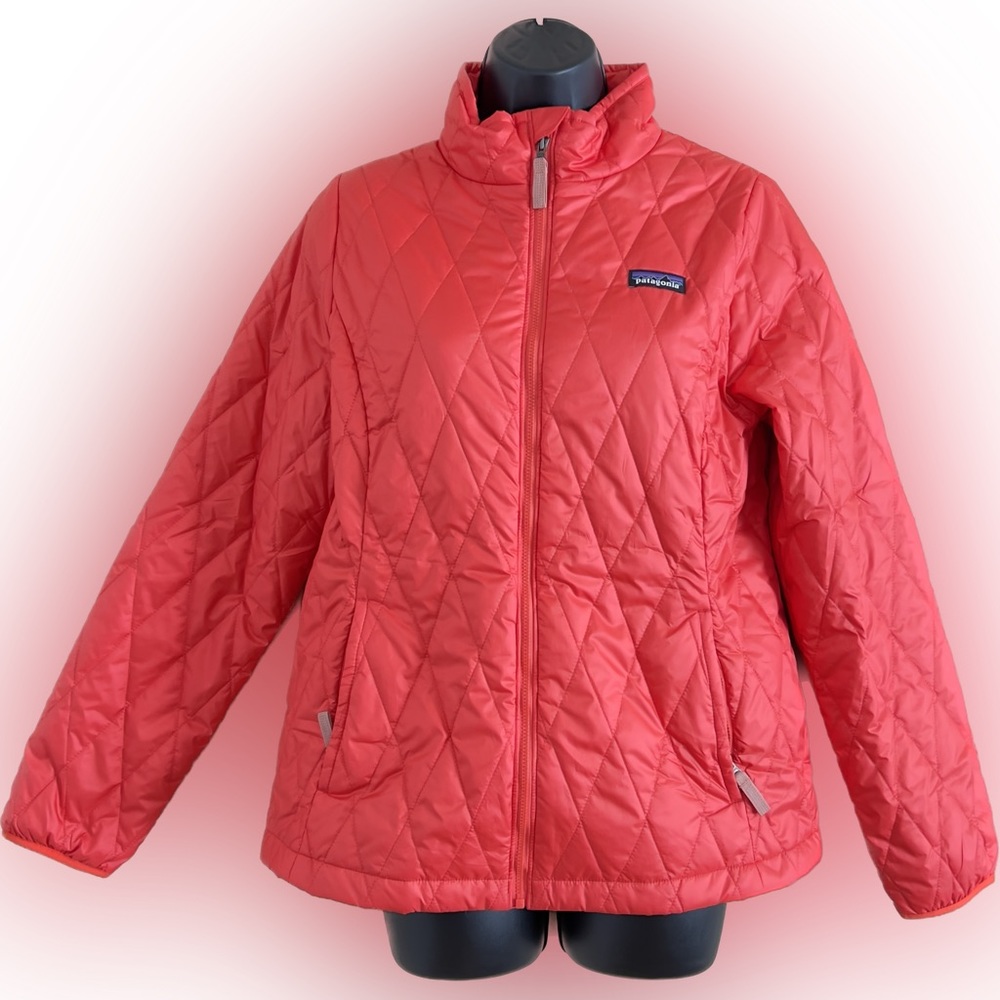 Patagonia Girls' Nano Puff® Jacket Regular Fit Size XXL (16-18) NWT Coral jacket